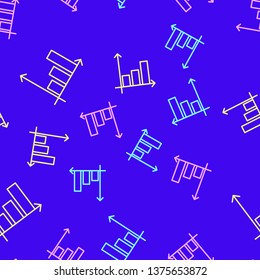 Color random seamless pattern Graph icon, business infographics, vector illustration