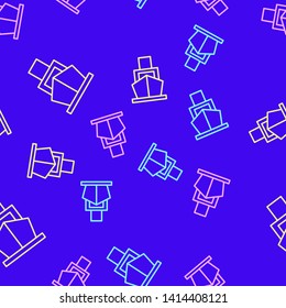 Color random seamless pattern Image of ship, boat icon