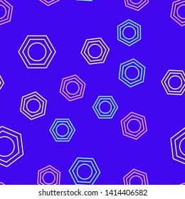 Color random seamless pattern Nut super icon. Screw symbol.