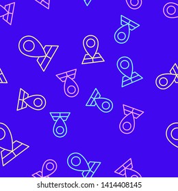 Color random seamless pattern Point on the map. Destination element.