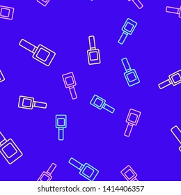 Color random seamless pattern Polish icon. Nail polish symbol.