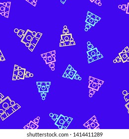 Color random seamless pattern Social icon. Society. User group network. Corporate team group.