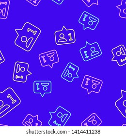 Color random seamless pattern Subscribe icon symbol