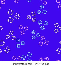 Color random seamless pattern Sugar logo. Three cubes icon.