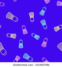 Color random seamless pattern Tassel for blush icon. Elements of Beauty, make up, cosmetics