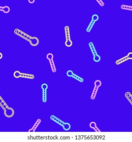 Color random seamless pattern Thermometer icon design related to meteorology, hot and cool, warm and freeze. Celsius and Fahrenheit