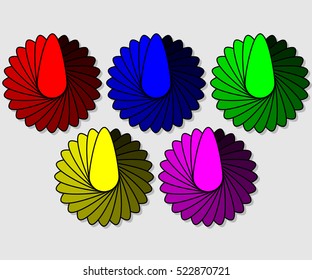 Color range vector illustration