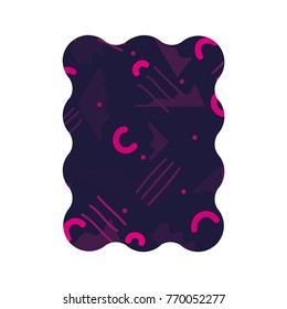 color rectangle with graphic abstract style background