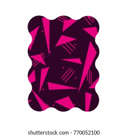 color rectangle with style geometric figure background