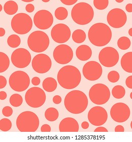 Color red circle. chaotic pattern circle. Seamless pattern.