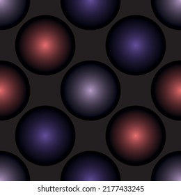 Color red circle. chaotic pattern circle. Seamless pattern. Handmade Tileable Geometric Dotted Grunge Repetitive Retro Wallpaper.