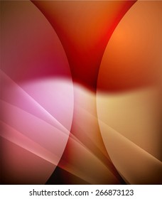 Color rojo y naranja y luz, olas y líneas. Antecedentes abstractos