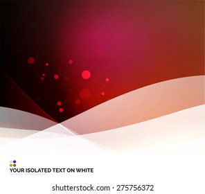 Color red and orange and light, waves and lines. Abstract background