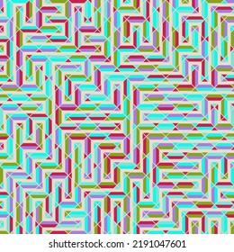 Color Rhombus tile tessellation pattern illustration