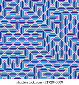 Color Rhombus tile tessellation pattern illustration