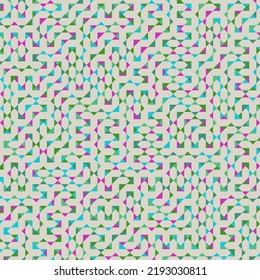 Ilustración de patrón de teselación de mosaico de Rhombus de color