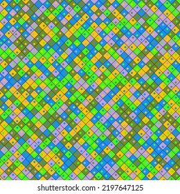 Color Rhombus tile tessellation pattern illustration