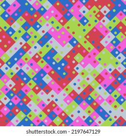Color Rhombus tile tessellation pattern illustration