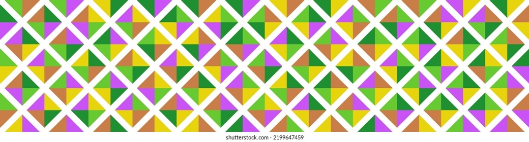 Color Rhombus tile tessellation pattern illustration