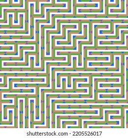 Color Rhombus tile tessellation pattern illustration