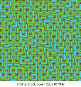 Ilustración de patrón de teselación de mosaico de Rhombus de color