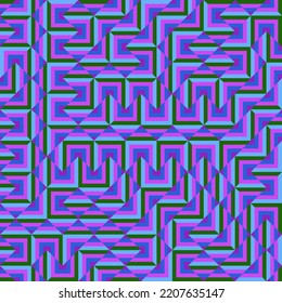 Color Rhombus tile tessellation pattern illustration