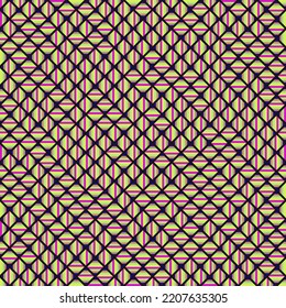 Ilustración de patrón de teselación de mosaico de Rhombus de color