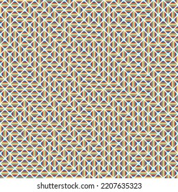 Ilustración de patrón de teselación de mosaico de Rhombus de color