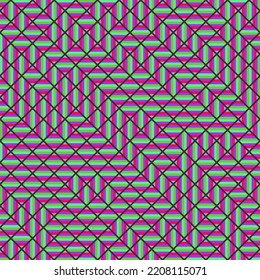 Color Rhombus tile tessellation pattern illustration
