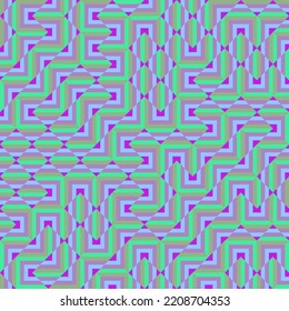 Ilustración de patrón de teselación de mosaico de Rhombus de color