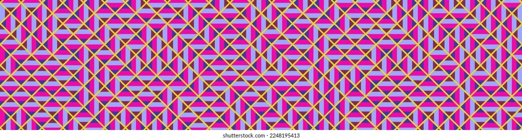Ilustración de patrón de teselación de mosaico de Rhombus de color