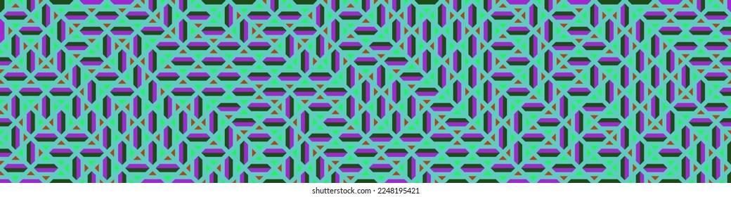 Ilustración de patrón de teselación de mosaico de Rhombus de color