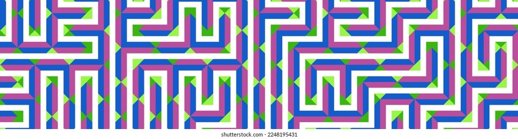 Color Rhombus tile tessellation pattern illustration
