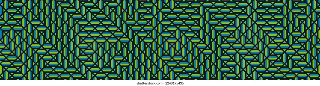 Color Rhombus tile tessellation pattern illustration