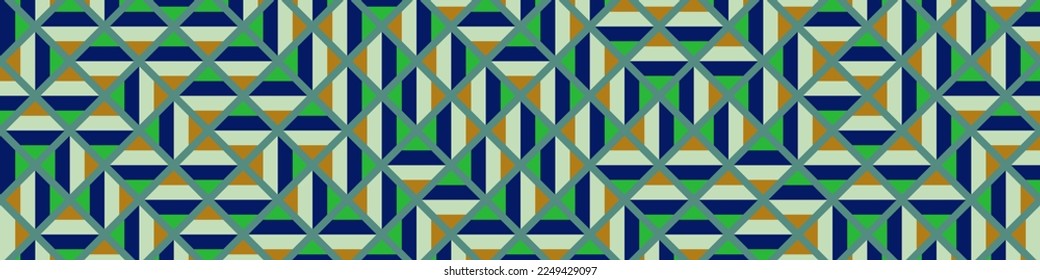 Color Rhombus tile tessellation pattern illustration