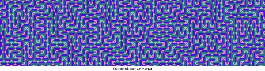 Color Rhombus tile tessellation pattern illustration