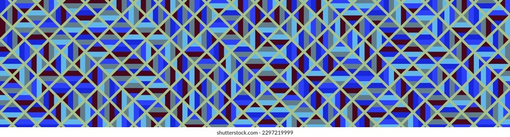 Ilustración de patrón de teselación de mosaico de Rhombus de color