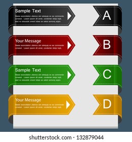 color ribbon design template