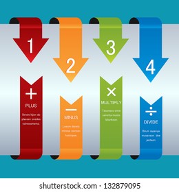 color ribbon design template