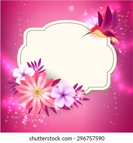 Color ribbons with a flowers