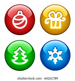 Color ring buttons for xmas