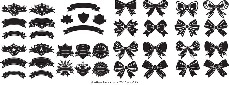 color ring design silhouette design template 