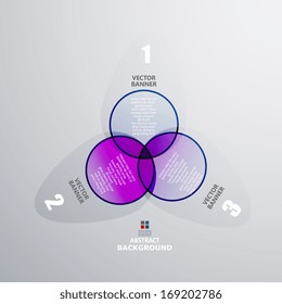 color ring pattern banners for business design 