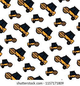 color road roller mechanic equipment background