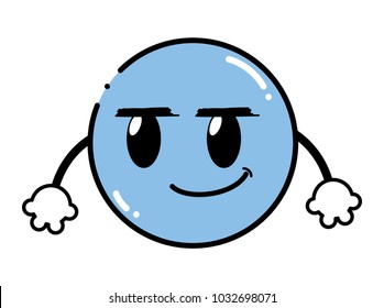 color rogue emoji face expression with arms