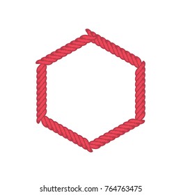 color rope octagon shape