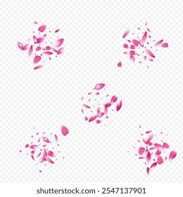 Color Rosa Vector Transparent Background. Confetti Valentine Template. Bloom Blur Illustration. Peach Soft Design. Light Floral Dream Card.