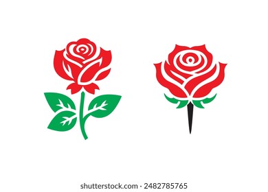 Farbe Rose Design Vektorillustration