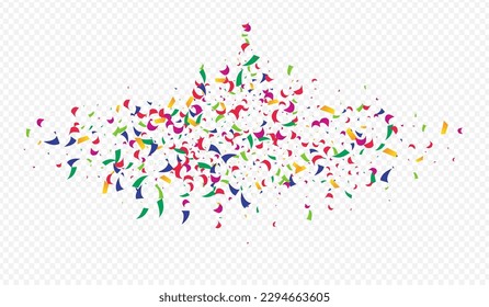 Color Round Fun Vector Transparent Background. Cheerful Happy Sand Illustration. Rainbow Grain Carnival Wallpaper. Colorful Polka Top Backdrop.