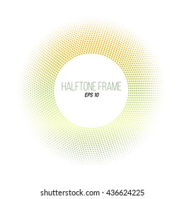 color round halftone background
